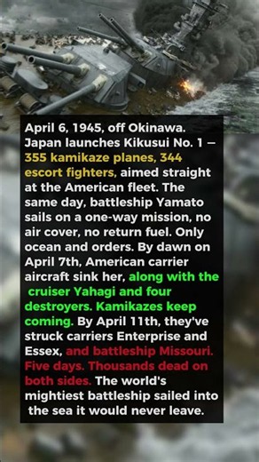 Okinawa 1945: The 5-Day Naval Firestorm That Sank the World's Mightiest Battleship |WW2