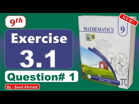 Class 9 Math Chapter 3 Exercise 3.1 Q1 Full Solution | New Book 2025 | Punjab Board
