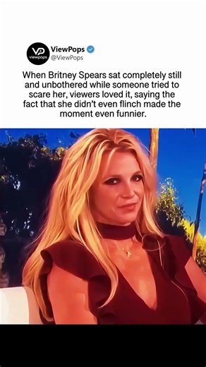 Britney Spears stays completely unbothered by jump scare attempt #britneyspears