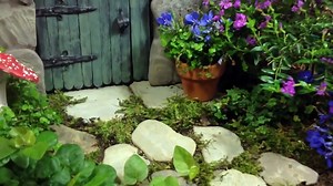 Stone, Wood, & Polymer Clay Fairy Door Tutorial for the Fairy Garden