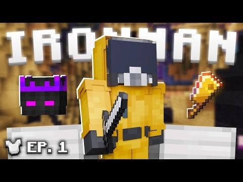 I tried playing IRONMAN in Hypixel Skyblock... | Episode 1