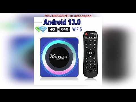 A must-have product! X88 PRO 13 Android 13.0 TV Box Rockchip RK3528 4K 2.4G 5G Wifi 6 64G 32GB 16G