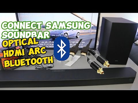How to Connect Samsung Soundbar To LG TV| Optical, HDMI ARC, Bluetooth!!