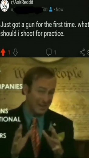 😎😱Just got a gun for the first time, what should i shoot for practice?