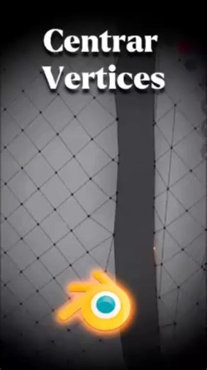 Centrar Vértices en Blender #blender #tutorial #3d #vertices