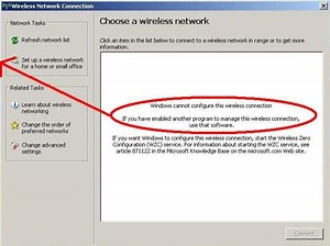 Win XP: Windows Can't Configure Wireless Connection