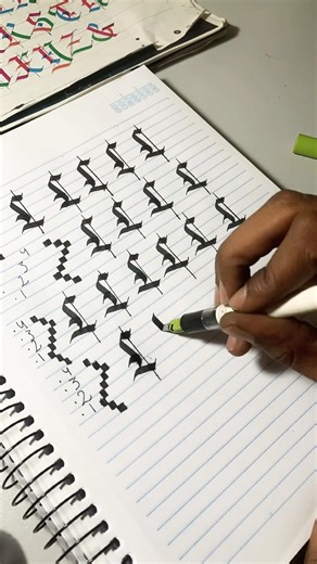 Gothic Calligraphy Step by Step with a Professional Pen #calligraphy #alphabet #lettering