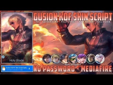 New Gusion KOF K' Skin Script Full Effect Voice Sound No Password Mediafire Update All Stars Patch