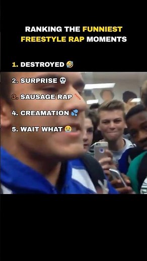 Ranking The Funniest Freestyle Rap Moments #funny