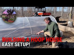 Building a Hoop House For Your Raised Beds - EASY SETUP!