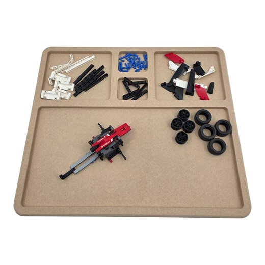 Building Board & Sorting Tray for LEGO Bricks, Pro-Series MDF Workstation, 570x495mm, LS5