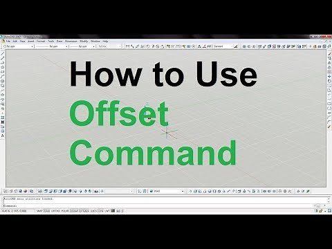 How to Use Offset Command In Autocad 2007 in Hindi, Autodesk