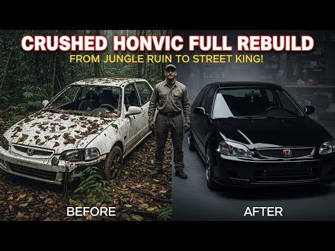 Crushed Honda Civic Full Rebuild