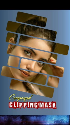 Hidden Clipping Mask Tutorial! #youtubeshorts #easy2graphics #viral