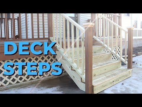 Deck Stairs with Railing - How to Cut Custom Stringers