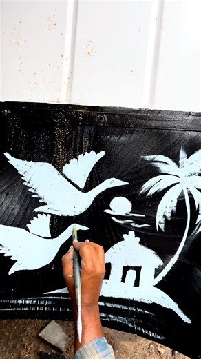 Amazing Free Hand Truck Painting | Mind-Blowing Street Art Skill