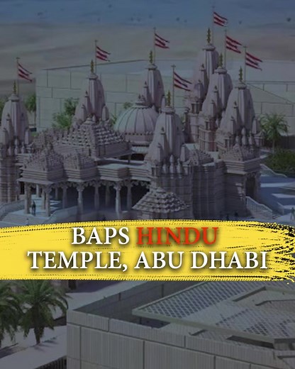 Explore the grace of BAPS Hindu Mandir in Abu Dhabi. A tranquil sanctuary of spirituality. Watch the video for a glimpse. #BAPSHinduMandir | #AbuDhabi | #BAPSTemple | Khabre Desh Ki