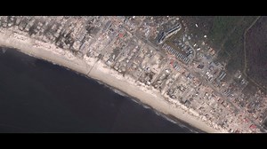 Before-and-after satellite images illustrate Hurricane Michael's destruction of Florida panhandle