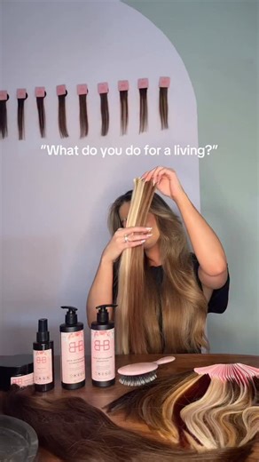 Hello Bombshell ® Hair Extensions on Instagram: "What do we do for a living💋🩷 We do hair extensions We were pink everyday We create content We make you feel lika a princess💋 #hellobombshell #löshår #hairextensions #hair #hairinspo #hårförlängning #tapeinhairextensions #hairproducts"