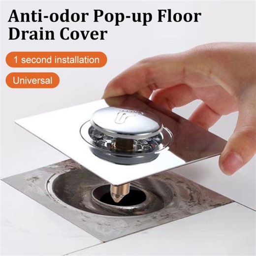 FWFHTP Pop Up Bounce Press-Type Floor Drain Stainless Steel Pedal Type Drain Filter Durable Anti-odor Sewer Floor Strainer | Lazada PH