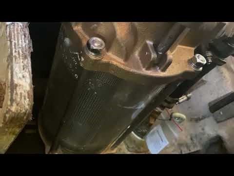 Sea Water Strainer For Caterpillar 3208TA Marine Engine (Filling It With Water)