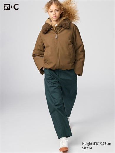 Womens Cotton Curve Ankle Trousers | UNIQLO UK