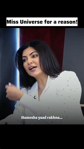Sushmita Sen gives an important life lesson!