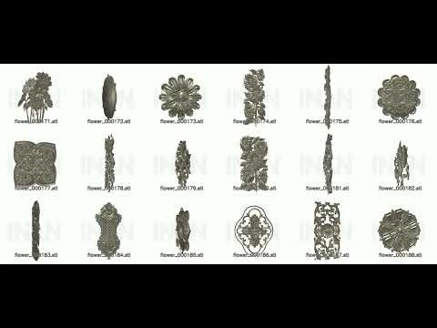 200+ Floral Rosettes, Appliques & Vertical Ornaments | Ultimate CNC Decor Library