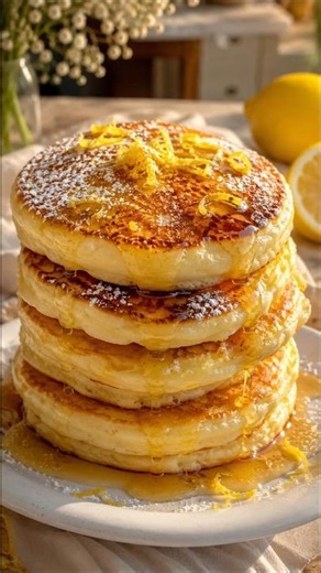 Lemon Ricotta Pancakes 😍