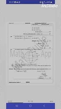 ECZ Math P1 2024 GCE ‪@MvulaDK-MathGuide-EczPapers‬ #ecz #gce #exam #g12
