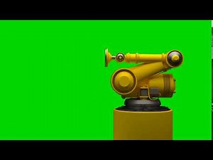 Green Screen Robot HD _ Image Holder _ Footage _ Free