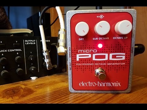 Electro-Harmonix EHX Micro Pog Pedal Demo / Review