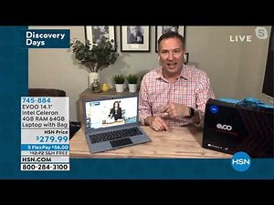 EVOO 14.1" Intel Celeron 4GB RAM 64GB Storage Laptop wit...