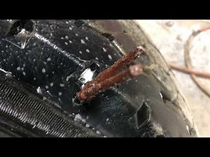 How to Plug a Big Truck Tire 11R22.5 Repair