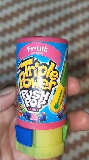 Triple Power PUSH POP CANDY 3 different flavors #candy #shortvideo