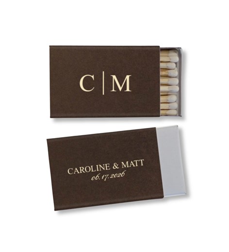 Personalized Wedding Matches, Monogram Matchboxes, Custom Matchbox Favors - Etsy