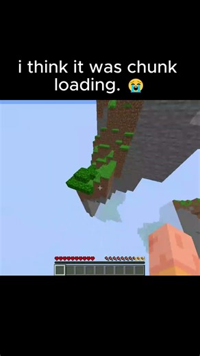 I think it was chunk loading. 😭#minecraft #meme