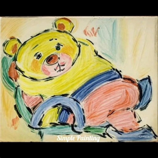 Pooh Painting|| Pooh scatch || Pooh Cartoon animated Video || Animation craft || Animated Video