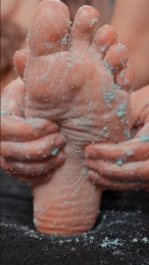 Intense Sole Polish: Azure Scrub Therapy ✨🦶 #footcare #asmr