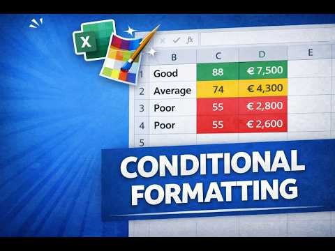 Conditional Formatting in Excel (Make your Data Come Alive)