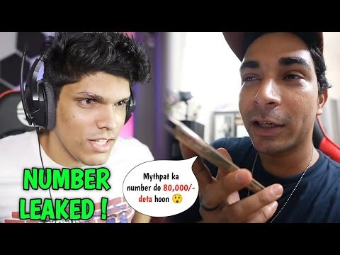 Random Guy Give 80 Thousands To MSK For Giving Mythpat Phone Number 😲