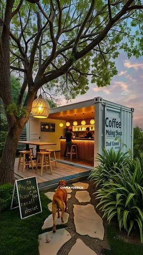 顛覆傳統‼️貨櫃屋咖啡館這樣設計， 讓人一秒愛上😍 Container Coffee House Proposal