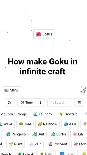 how make Goku in infinite craft#shorts#NancyyArya