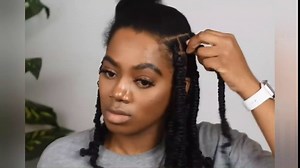 Spring Twist Crochet Hair 12 Inches Braiding Hair 6 Packs/90 Strands Water Wave Passion Twist Crochet Hair Bomb Twist Fluffy Spring Crochet Synthetic Braids Hair（33#）