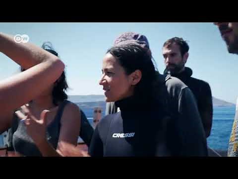 The free diver Julie Gautier