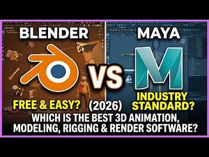 Blender VS Maya (2026) Which Is The Best 3D Animation, Modeling, Rigging & Render Software?