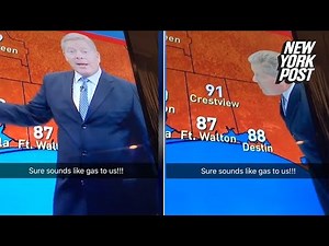 Weatherman sneaks in a fart mid-sentence | New York Post