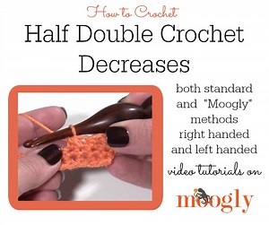 Half Double Crochet Decreases (Hdc2tog)