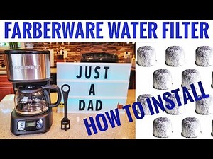 HOW TO INSTALL WATER FILTER Farberware 5 Cup Programmable Black & Stainless Steel Coffee Maker