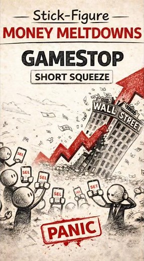 GameStop Explained Fast — The Meme Stock That Broke Wall Street (Stick Figures)